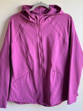 Spyder Active Magenta Women’s Hooded Zip-Up Jacket Size Large